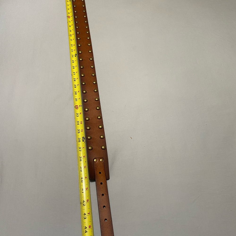Brand New NOBO Studded Brown Leather Belt XL - Picture 8 of 9